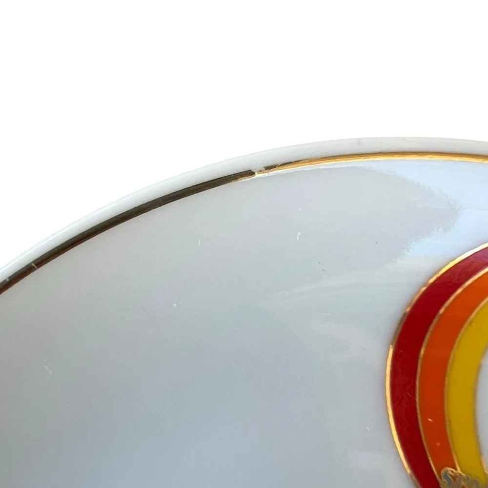 Vintage Space Needle Seattle Washington Souvenir Saucer Set Made in Japan 5”